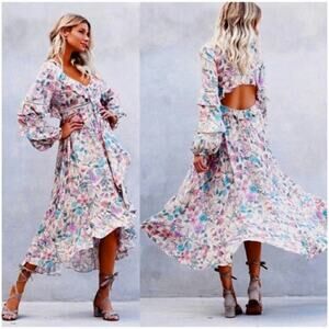 Spell & The Gypsy Sayulita Frill Gown, Size XS